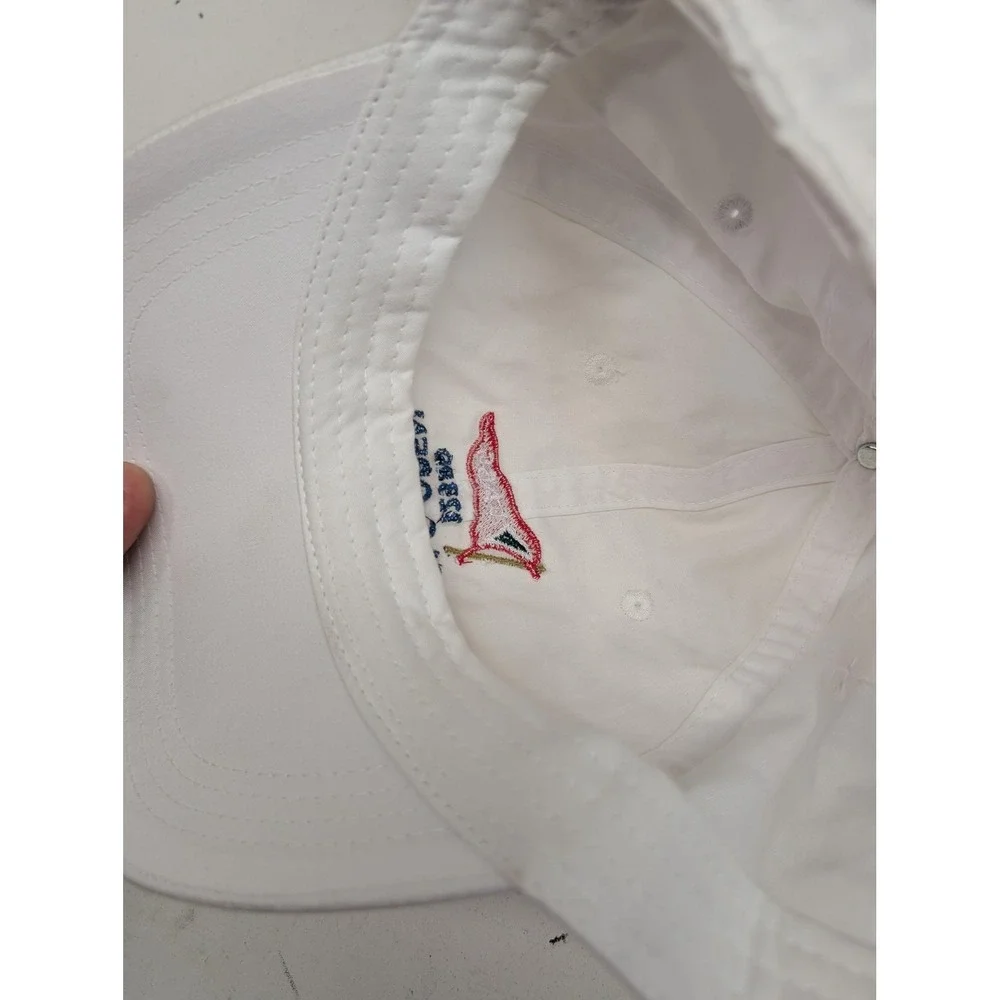 Ahead Hat Cap Strap Back One Size White 123rd US Open Embroidered Mens